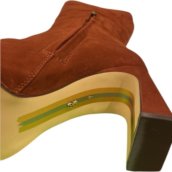 Sam Edelman Issabel Knee High Boots Brown Suede Size 7M Athletic Fit New - Picture 5 of 5